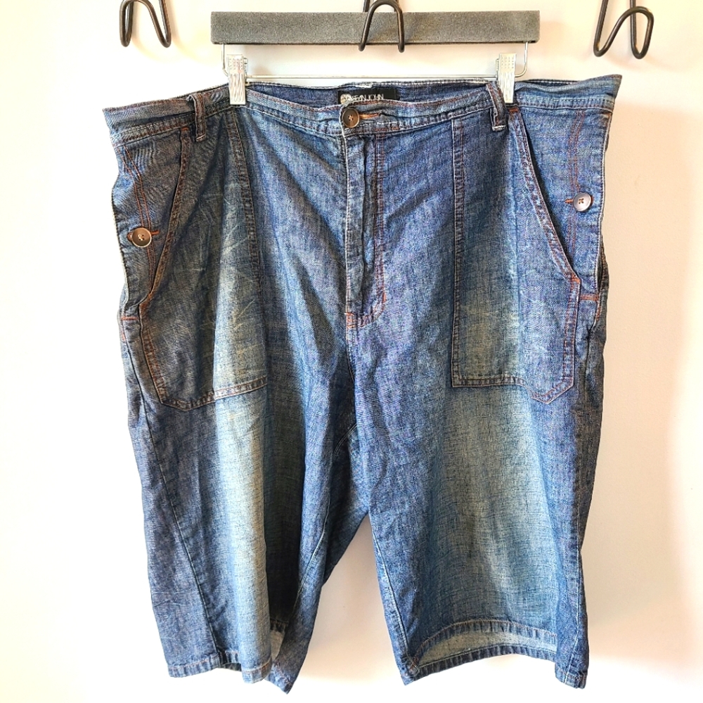 (5/$25) Sean John Denim Baggy Jean Shorts Jorts - Mens Size 40